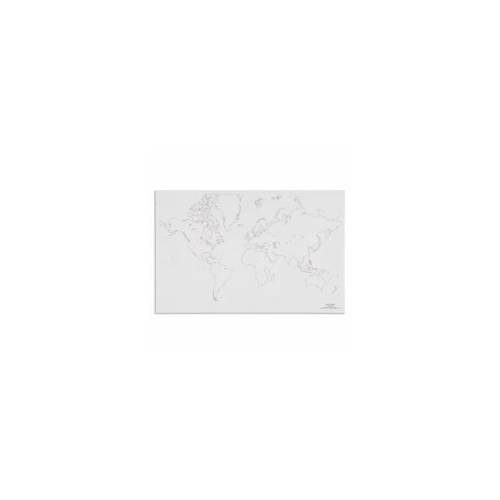 Mundo: Mapa (50) | Geografía Montessori | Nienhuis