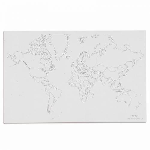 Mundo: Político (50) | Geografía Montessori | Nienhuis