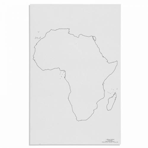 África: Mapa (50) | Geografía Montessori | Nienhuis