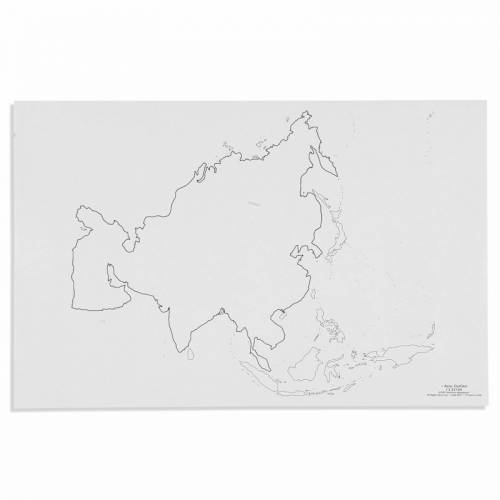 Asia: Mapa (50) | Geografía Montessori | Nienhuis