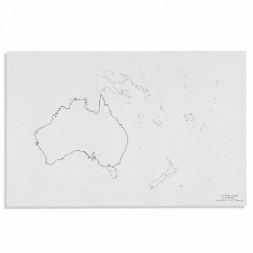 Australia: Mapa (50) | Geografía Montessori | Nienhuis