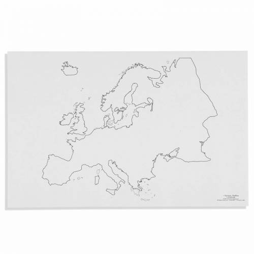Europa: Mapa (50) | Geografía Montessori | Nienhuis