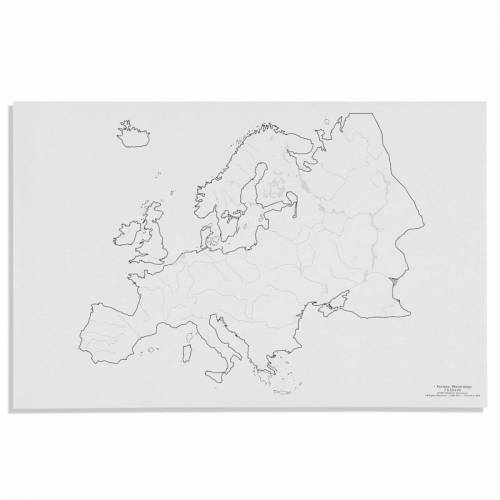 Europa: Rios - Vías Fluviales (50) | Geografía Montessori | Nienhuis