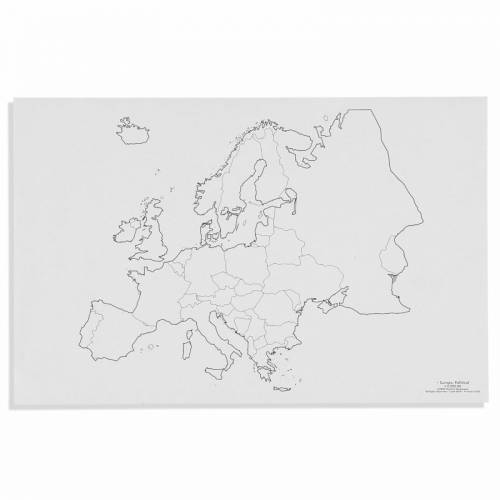 Europa: Mapa Político (50) | Geografía Montessori | Nienhuis
