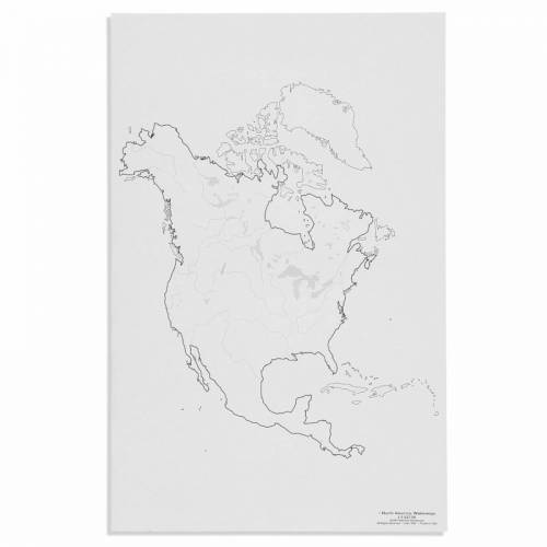 América del Norte: Rios  (50) | Geografía Montessori | Nienhuis