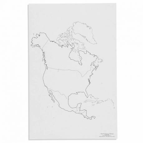 North America: Mapa Políticol (50)