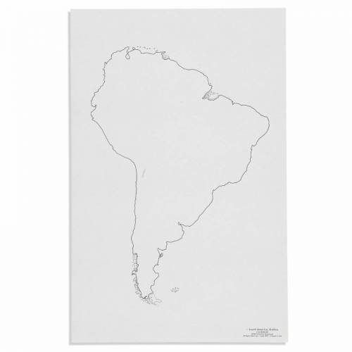 América del Sur: Mapa (50) | Geografía Montessori | Nienhuis