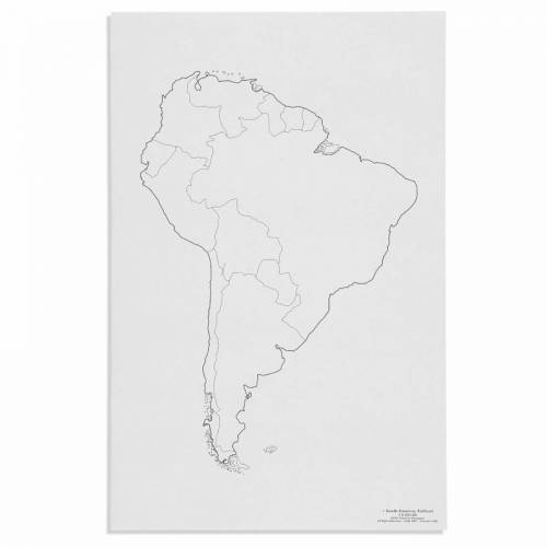 América del Sur: Mapa Político (50) | Geografía Montessori | Nienhuis