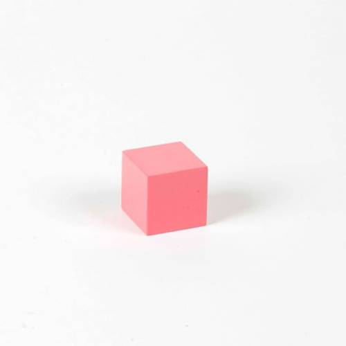 Torre rosa: cubo 3 x 3 x 3 cm |Recambios Material Montessori