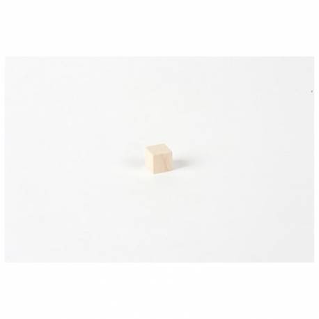 Unpainted Cube: 1 x 1 x 1 cm