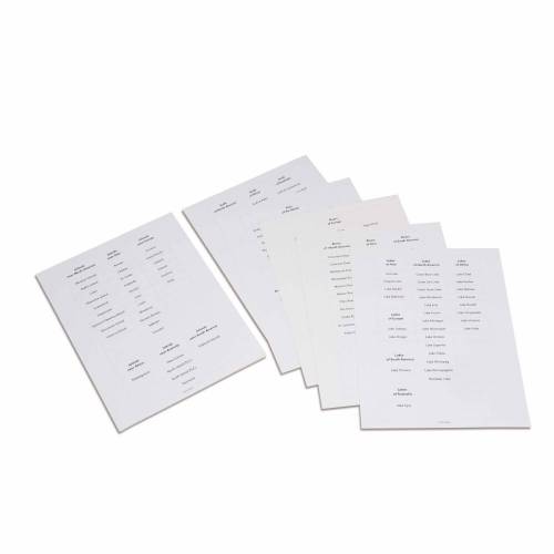 Land And Water Forms: Labels | Material Montessori | Nienhuis