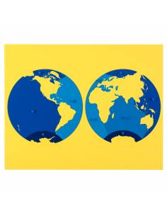 Puzzle map of the oceans