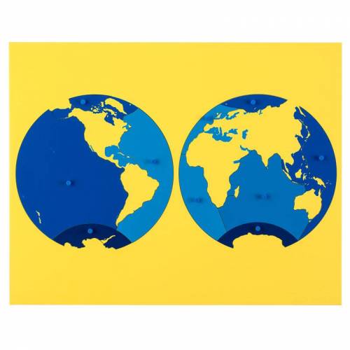Puzzle map of the oceans