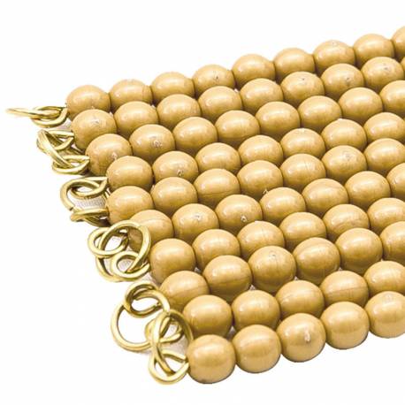 Cadena del 100 cuentas doradas Gonzagarredi