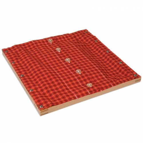 Nienhuis Montessori |  Buttoning Frame With Small Buttons