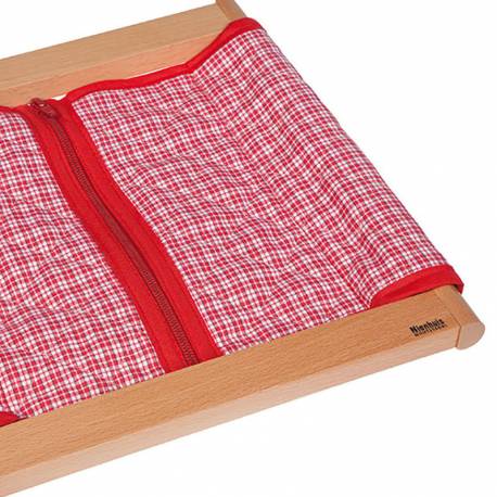 Nienhuis Montessori AMI | Infant Toddler Dressing Frame: Large Zipper