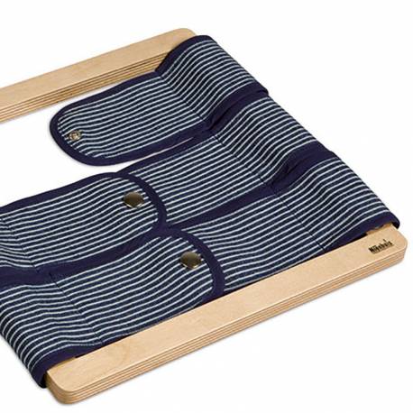 Nienhuis Montessori AMI | Infant Toddler Dressing Frame: Snapping