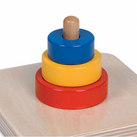 Nienhuis Montessori AMI | Three Discs On A Vertical Dowel