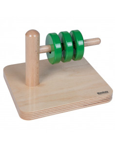 Discs On Horizontal Dowel