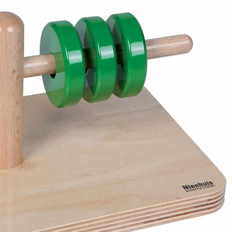 Nienhuis Montessori AMI | Discs On Horizontal Dowel