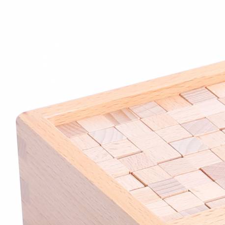 Cubos de madera de 1 cm Torre Rosa