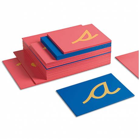 Letras de lija: cursiva US | Leer y escribir con Montessori | Nienhuis