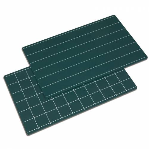 Pizarras línea y cuadrado (pack de 2) | Escribir con Montessori | Nienhuis