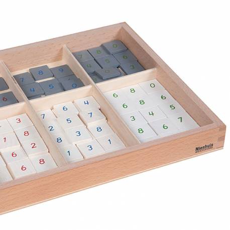 Números tablero de ajedrez | Montessori Matemáticas | Nienhuis Nebulae
