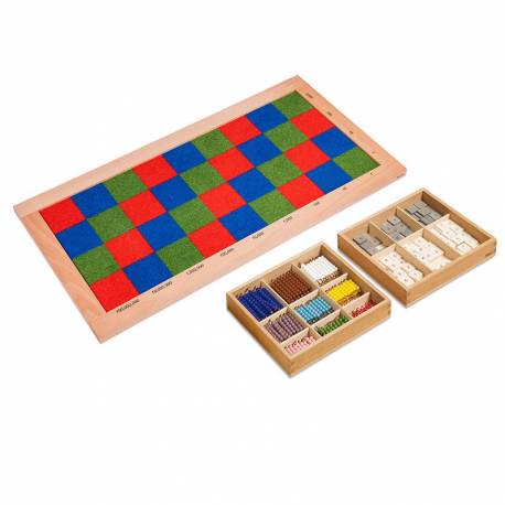 Tablero de ajedrez Montessori | Multiplicar con Matemáticas | Nienhuis