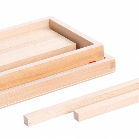 Prismas en madera para escalera marrón | Gonzagarredi Montessori