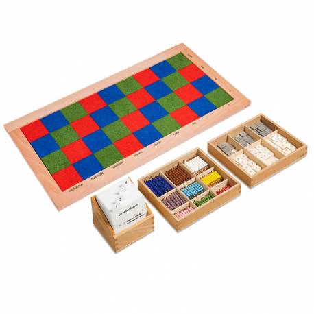Tablero de ajedrez Montessori | Multiplicar con Matemáticas | Nienhuis