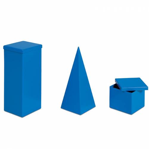Contenedores de volumen de metal | Montessori Matemáticas | Nienhuis