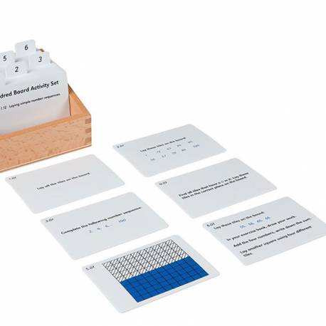 Tarjetas actividades - Tablero del 100 | Montessori Matemáticas - Nienhuis