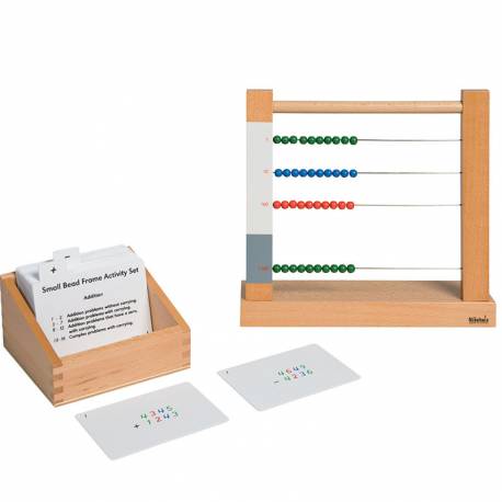 Tarjetas actividades - Ábaco pequeño | Montessori Matemáticas