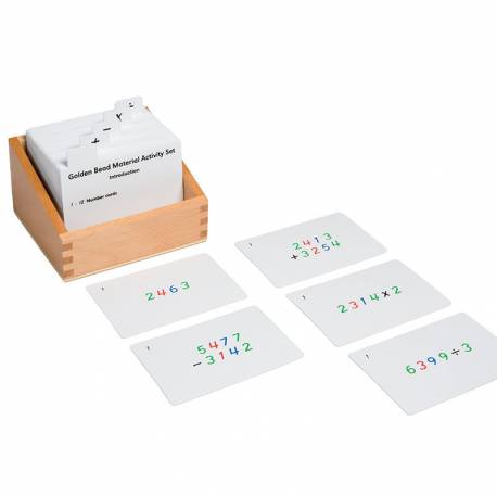 Tarjetas actividades - Material dorado | Montessori Matemáticas - Nienhuis