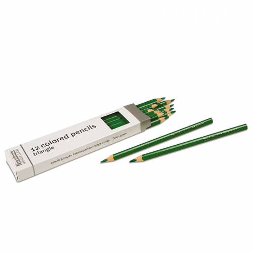 Lápices triángulares: verde Nienhuis | Montessori pinturas | Nienhuis