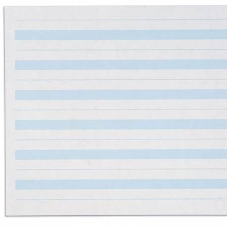 Papel azul | 6 líneas | Pauta  Montessori Escribir | Nienhuis