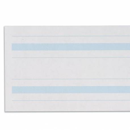 Papel azul | 2 líneas | Pauta Montessori Escribir | Nienhuis - Nebulae